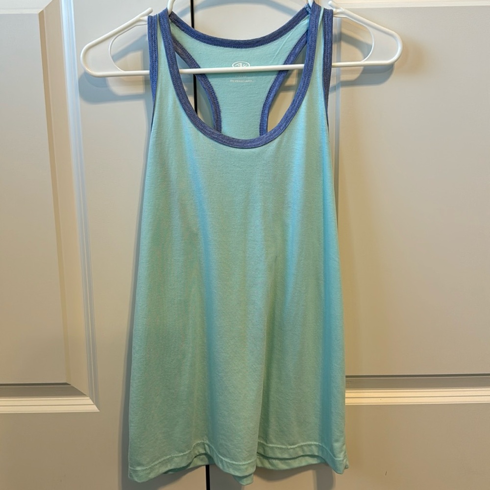 🩵Women’s mint/purple trim workout tank. Xsmall